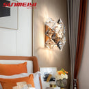 Nordic Led Wall Sconce Lamps For Living Dining Room Bedroom Crystal Bedside Indoor Lighting Home Deco applique murale intérieur