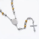 New Fashion Cross Rosary Necklace Classic Prayer Jesus Chain Jewelry Men and Women