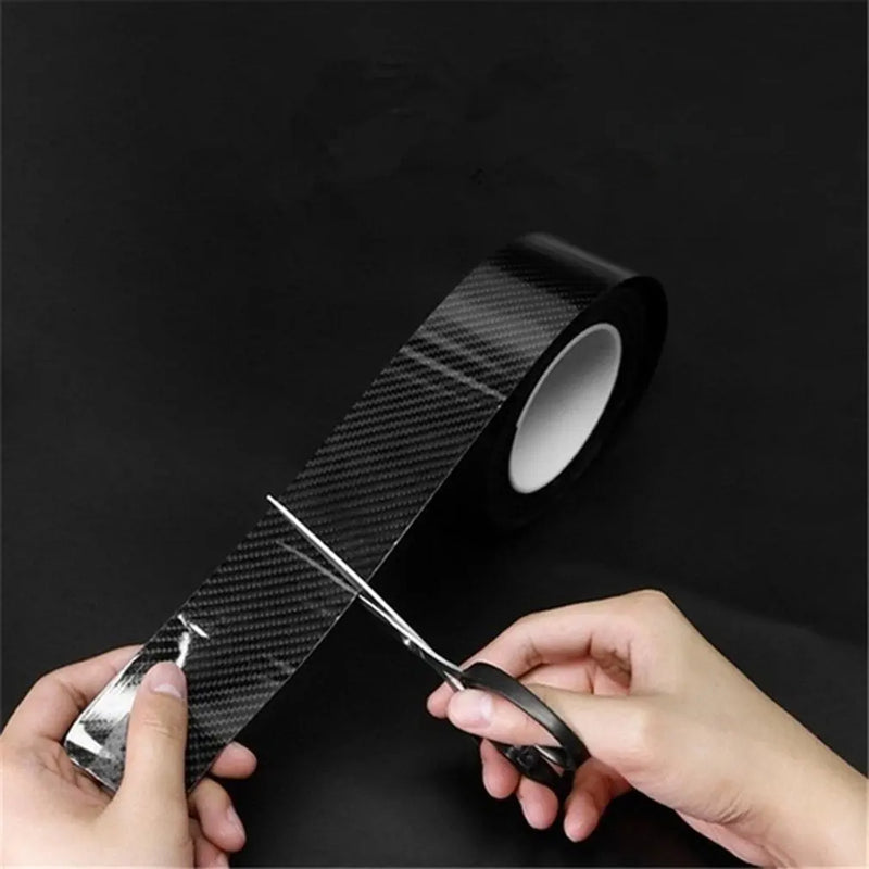 3M 3D Carbon Fiber Car Sticker DIY Paste Protector Strip Auto Door Sill Side Mirror Anti Scratch Tape Waterproof Protect Film