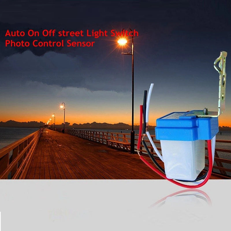 AC 12V 24V 220V 10A Automatic Street Light Switch Photoelectric Sensor Night on Day Off Photocontrol Automatic Sensor Switches