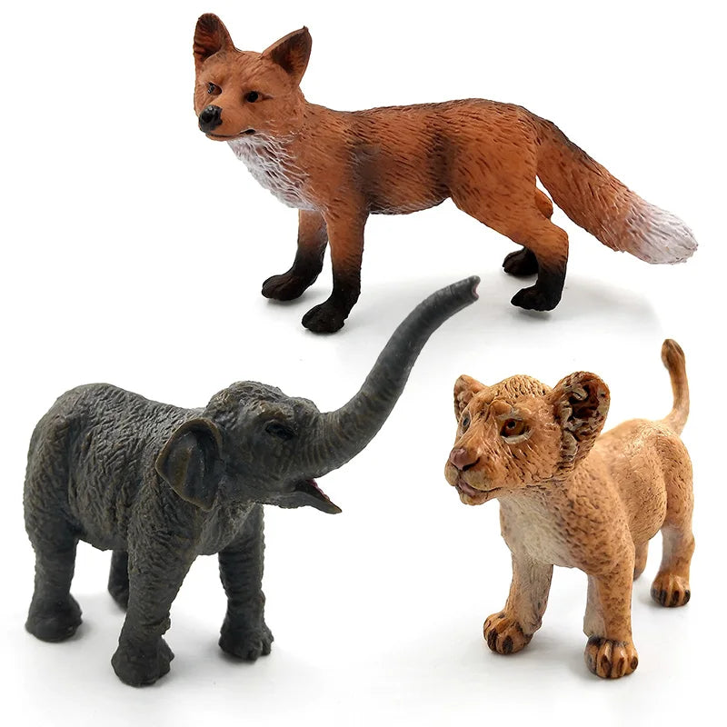 Hot Easter Rabbit Wolf Deer Lion Fox Meerkat Squirrel Figurine Home Decor Miniature Fairy Garden Decoration Accessories Modern
