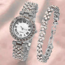 Neu auf Lager! ! Damen-Armbanduhren, Stahlband, Liebes-Stahlband, Strass-Quarz-Armbanduhr, Luxus-Modeuhr für Frauen