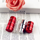 1pc  5ML 10ML Travel Aluminum Perfume Atomizer Glass Spray Bottle Empty Refillable Bottle with line .Portable Metal Sprayer