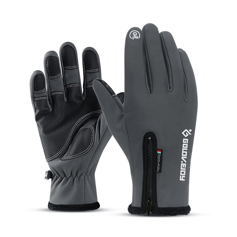 Outdoor Winter Gloves Waterproof Moto Thermal Fleece Lined Resistant Touch Screen Non-slip Motorbike Riding