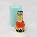 New Classical 3D Silicone Candle Mold Floral Carving Round Mold New Eve Party Christmas Decor Candles Wax Resin Mould