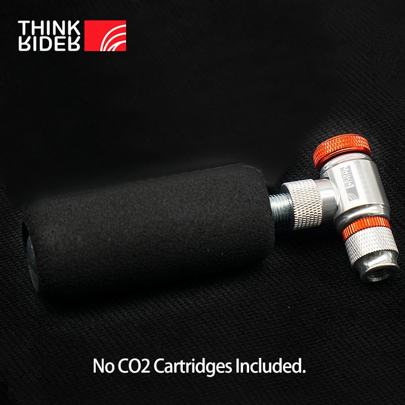 ThinkRider CO2 Pump For Bicycle Schrader Presta Adapter Bike Inflator Aluminum Tire Tube Mini size MTB Pumps CO2 Cartridge