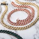 JINAO NEW 9mm Necklace High Quality Miami Iced Micro Pave Cubic Zirconia Necklace Hip Hop Fashion Men and Women Jewelry For Gift