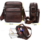WESTAL Men's Leather Shoulder Bag Small Men's Genuine Leather Bag Man Mini Designer Bags Messenger Crossbody Bags Handbags 7350