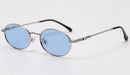 Peekaboo retro oval glasses men uv400 high quality gold small sunglasses women metal 2021 yellow red hot-selling
