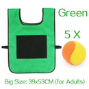 Outdoor-Sportspiel Requisiten Weste Klebrige Trikot-Weste Spielweste Weste mit klebrigen Ballwurf-Spielzeugen für Kinder Sportspielzeug