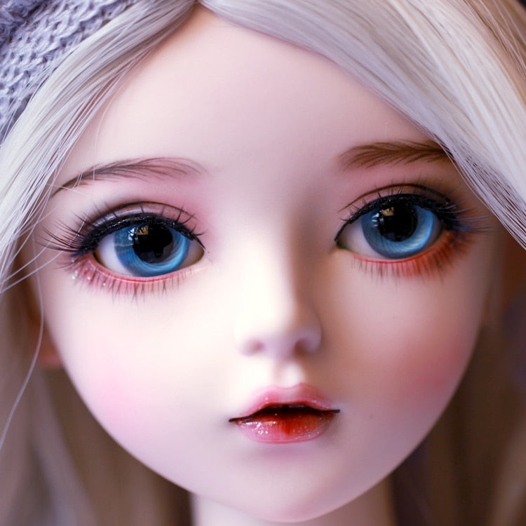 bjd doll 60cm gifts for girl Silver hair Doll With Clothes Change Eyes Doris Dolls Best Valentine&