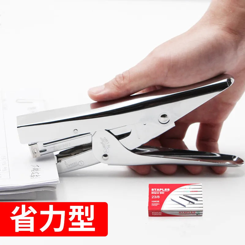 Hand held stapler student office binding machine multi function labor saving durable stapler thickened medium stapler
