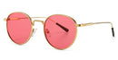 Kachawoo men's round sunglasses retro metal gold black brown classic sun glasses fashion woman accessories gifts drop ship