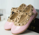 Bekamille 2021 Neue Mädchen Sandalen Kinder Lederschuhe Kinder Nieten Freizeitsneaker Hot Girls Prinzessin Tanzschuhe