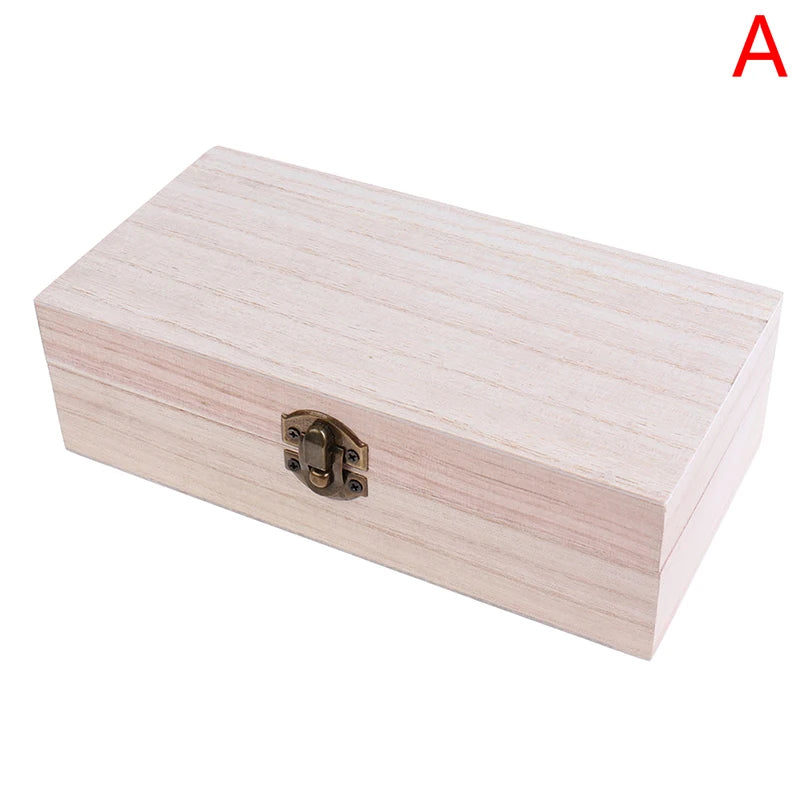 Retro Jewelry Box Desktop Wood Clamshell Storage Hand Decoration Wooden Box