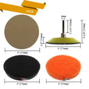 3 Inch DIY Car Lights Kit Polishing Restoration Car Headlights Repair Set Car Care Sanding Discs Pad M16 Drill Adapter 21Pcs