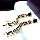 Delicate Black Tassel Long Earrings For Women Etrendy New Jewelry Delicate Drop Earrings Gifts