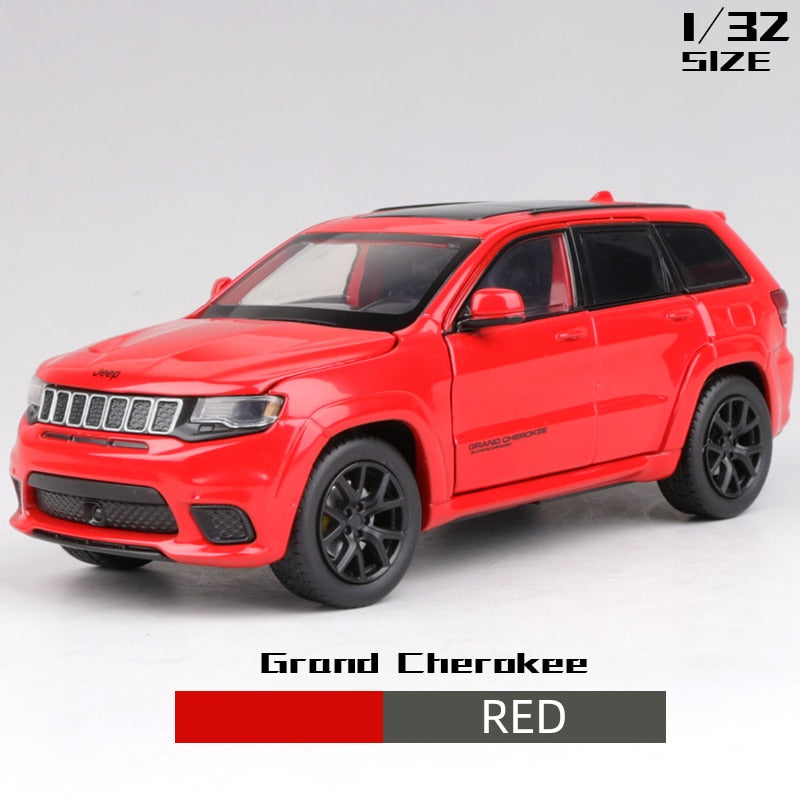 1:32 JEEPS Grand Cherokee SUV Alloy Off-road Car Model Steering Shock Absorber Sound And Light Toy Car Boy Gifts Car Model