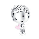 WOSTU Neues Design 925 Sterling Silber Familie Perlen Charms Passend für Original Armband Anhänger Mode DIY Schmuck