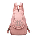Hochwertiger Rucksack für Damen 2020 Neuer weißer Lederrucksack Schultasche für Teenager-Mädchen Weiblicher Reiserucksack Mochila