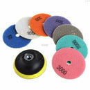 8Pcs 3"/4" Diamond Polishing Pads Granite Marble Concrete Stone Grinding Discs  M04 dropship