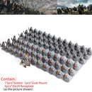 MOC Elves Dwarves Soldier Orcs Army Figures LOTR Armor Guard Warrior Archer Medieval Knights Building Blocks Bricks toys gifts