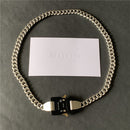 2020 ALYX 4 Buckle Halsketten Herren Damen 1017 ALYX 9SM Halskette Edelstahl Abnehmbar Dual-Use Made In Austria 1:1 Version