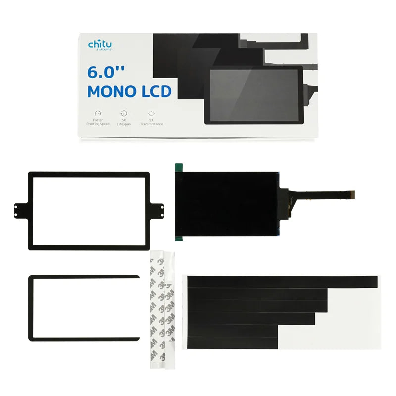 6.08 Inch 2k 1620*2560  MONO LCD screen Upgrade Kit For Elegoo Mars/Mars Pro With 32Bit ChiTu Systems