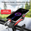 4in1 Bicycle Light USB Charging Lighting Cycling Phone Holders & LED Headlight Horn Bell MTB Power Bank for Bike Accessories