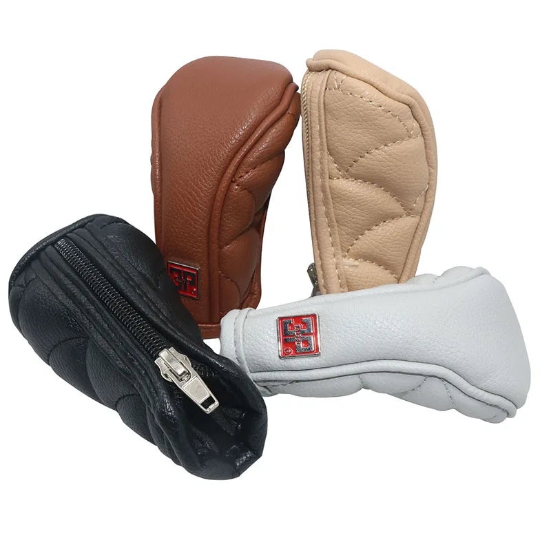 1 Pcs Car Gear Handle Gloves Leather Case With Zipper Car Decoration Modified Auto Parts Comfortable Driving Grip Shift Sleeve