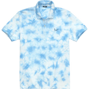 SIMWOOD 2023 summer new polo shirt men fashion tie dyed artful effect 100% cotton plus size brand clothing SJ130176