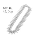Luxuriöse, vereiste, gepflasterte Strasssteine, volle Miami Curb Cuban Chain CZ Bling Rapper Halsketten für Herren, Charm Schmuck, coole Geschenke