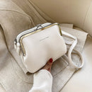 Fashion Autumn Winter Shoulder Bag Female PU Leather Crossbody Bag Simple Solir Color Clip Messenger Bag Lady Handbag Purse sac