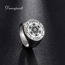 Dawapara Metatron Cube Ring for Men Women Stainless Steel Angel Seal Archangel Metatron Sacred Geometry Ring Protection Amulet
