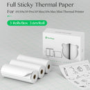 PeriPage 107mm/77mm/56mm Thermal Paper Roll BPA-Free Non-adhesive Receipt Printing Paper Waterproof Oil-proof Friction-proof