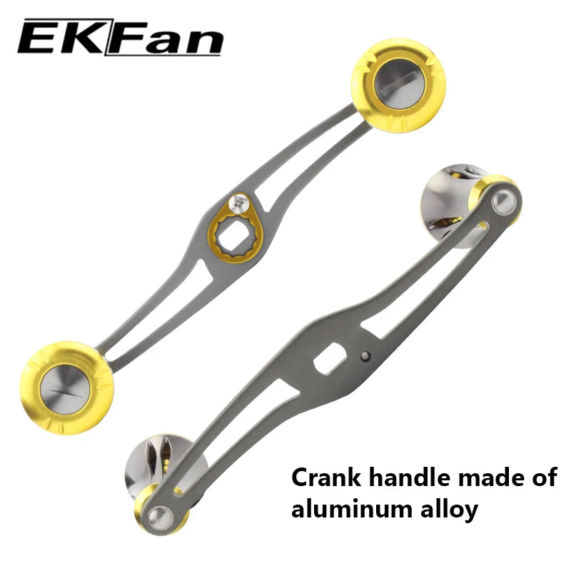 EKFan Aluminum Alloy Fishing Reel Handle 120mm Length 8*5mm Hole Size For Baitcasting Fishing Reel Rocker Fishing Accessory