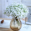 White Baby's Breath Artificial Flowers Real Touch Fake Gypsophila Faux Plants For Wedding Flower Bouquet DIY Floral Arrangement
