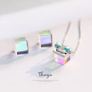 Thaya Color Light Bow Geschenk Halskette 925 Silber Böhmen Interessante Farbprisma Halskette für Frauen Besonderes Design Schmuck