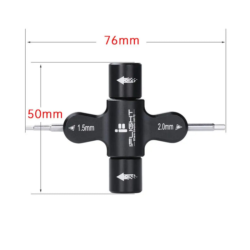 iFlight Prop Tool (Ratchet w/ Bearing) Quad M5 Wrench 1.5mm/2mm screwdriver with Built in One Way Bearing Tool for RC Drone FPV