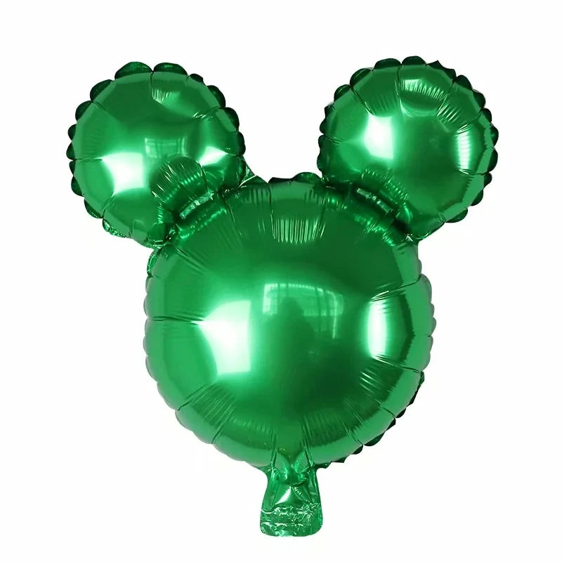10pcs 40X40CM Mickey Minnie Mouse Head Aluminum Foil Balloon Baby Shower Birthday Party Decoration Kids Toys Supplies Air Globos