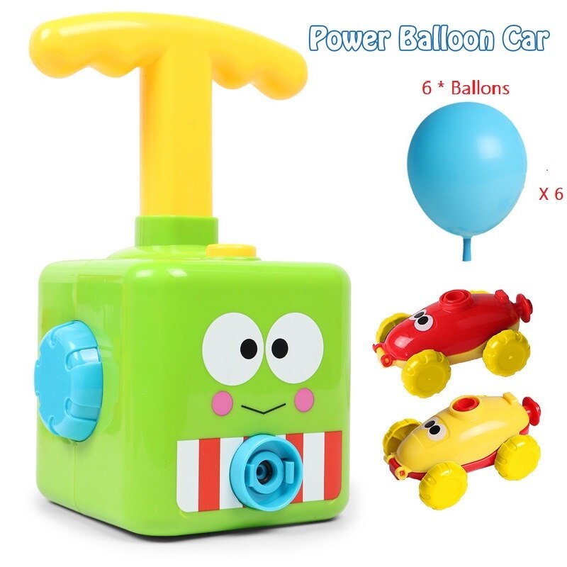 Puzzle Education Toy cars Air aerodynamic launcher Balloon power Cars toys for boys Science Experiment Children Gift for kid boy