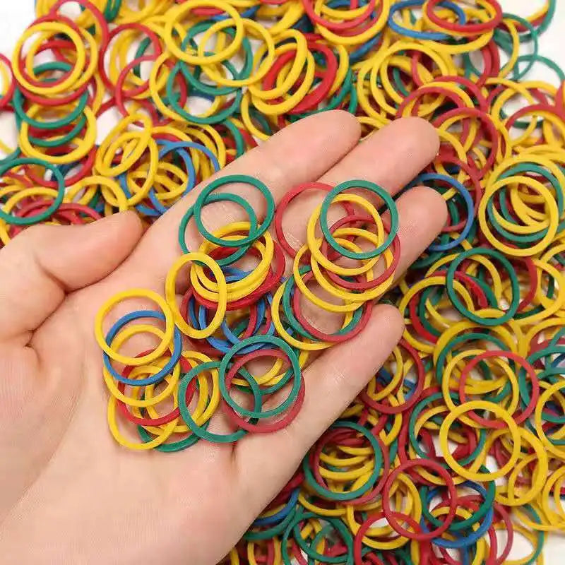 100 Pcs/lot Colorful Nature Rubber Bands 15/19/25/38 mm School Office Home Industrial ring Rubber Band Stationery Package Holder