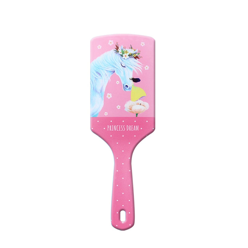 Cartoon Print Hair Detangler Comb,Haircare Massage Scalp Airbag Hair Styling Tool,Soft Comb Teeth Hair Brush,Barber Accessories