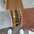 Mens Jewellery Bracelet Men Luxury Royal Bangle Set Roman Braided Bracelets For Women Fashion Armband Gold Cuff Friendship Gifts