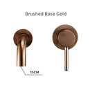 Bagnolux Polished Or Brushed Rose Gold Bathroom Faucet Brass Round Hole Concealed Type Household Hot Cold Bathroom Faucet