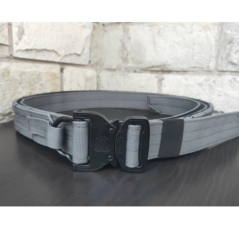 Tactical Belt Airsoft Molle Battle Belt Men Training Combat Multicam Fighter Belt Outdoor Hunting Adjustable