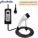 EV Charger Type 1 Type 2 Mode 2 Level 2 EVSE for Electric Car Current Adjustable 5 Meters 10 Meters