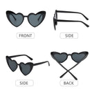Heart-Shaped Sunglasses for Women Fashion Love Heart Sun Shades UV400 Protection Eyewear Ladies Trendy Street Sun Glasses