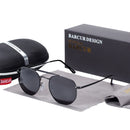 BARCUR Original Square Sunglasses For Men Polarized Women Hexagon Sun Glasses Oculos De Sol Gafas Lunette De soleil femme