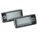 2pcs Canbus car License Plate Light LED White Rear License Tag Lights Direct Replacement 2 Year Warranty For Audi A3 8p A4 B6 B7